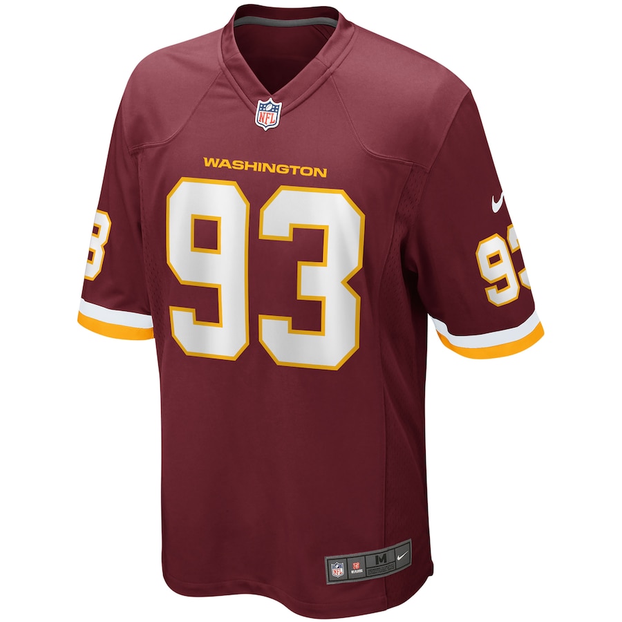 Men’s Washington Football Team Jonathan Allen Nike Burgundy Home Game Jersey