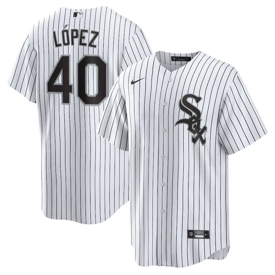 Men's Chicago White Sox Reynaldo López White Home Replica Player Jersey