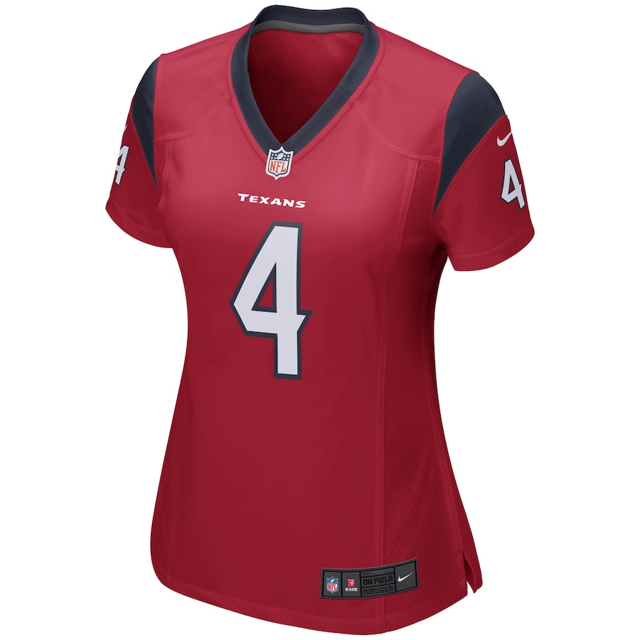 Women’s Houston Texans Deshaun Watson Nike Red Team Color Game Jersey