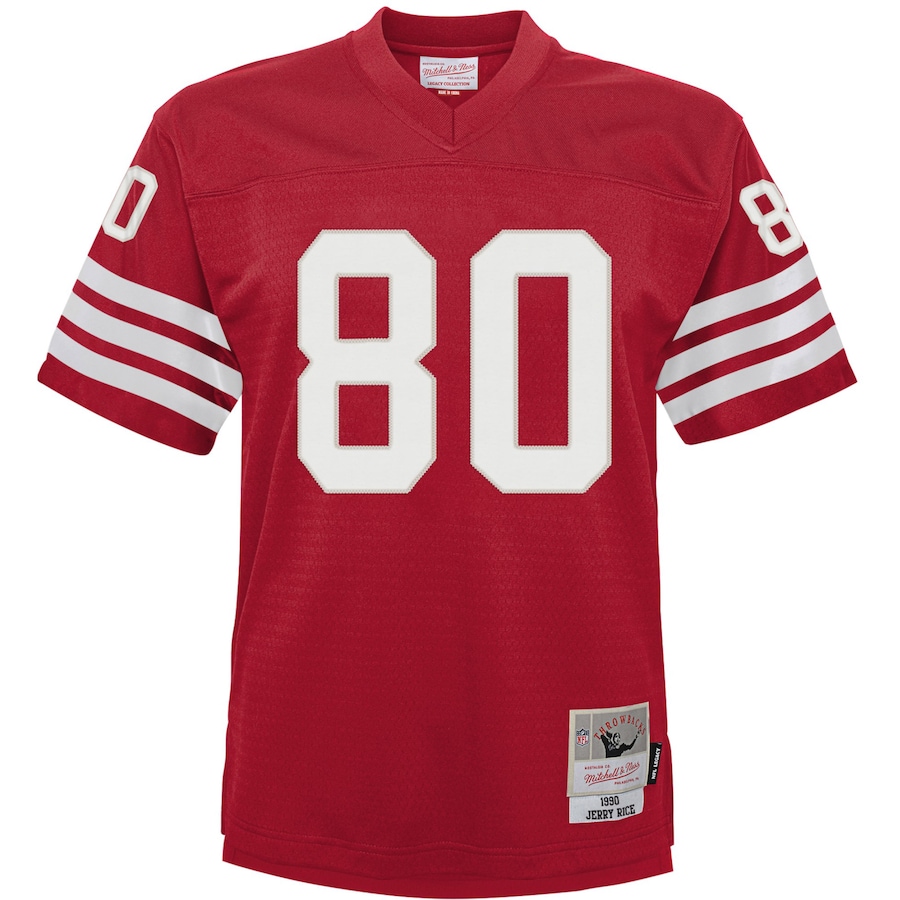Infant San Francisco 49ers Jerry Rice Mitchell & Ness Scarlet 1990 Retired Legacy Jersey