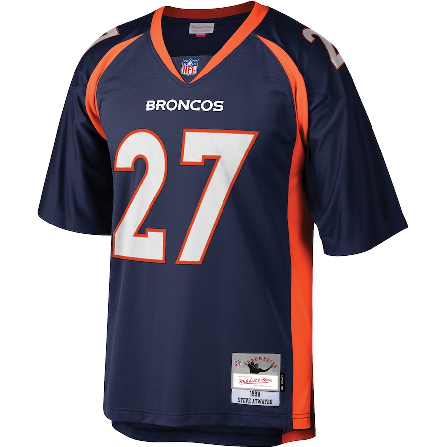 Men’s Denver Broncos Steve Atwater Mitchell & Ness Navy Legacy Replica Jersey