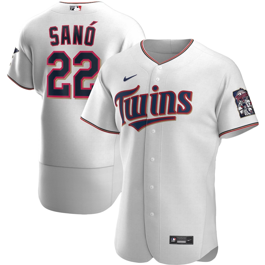 Men's Minnesota Twins Miguel Sano White Home Authentic Player Jersey