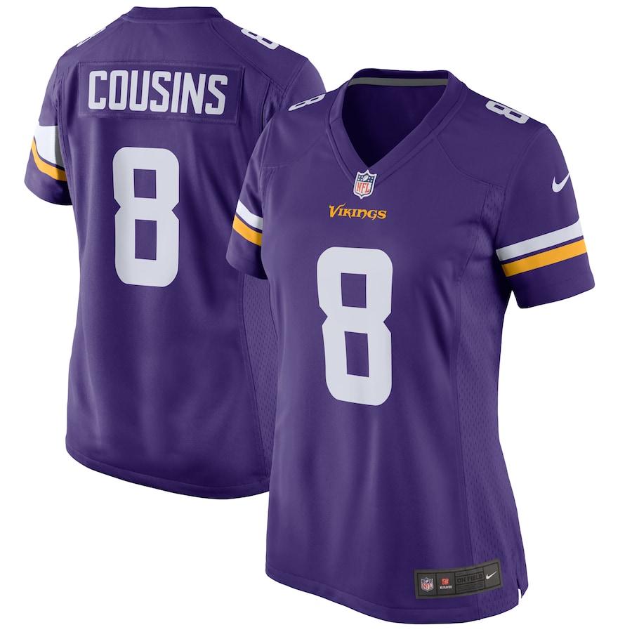 Women’s Minnesota Vikings Kirk Cousins Nike Purple Game Player Jersey