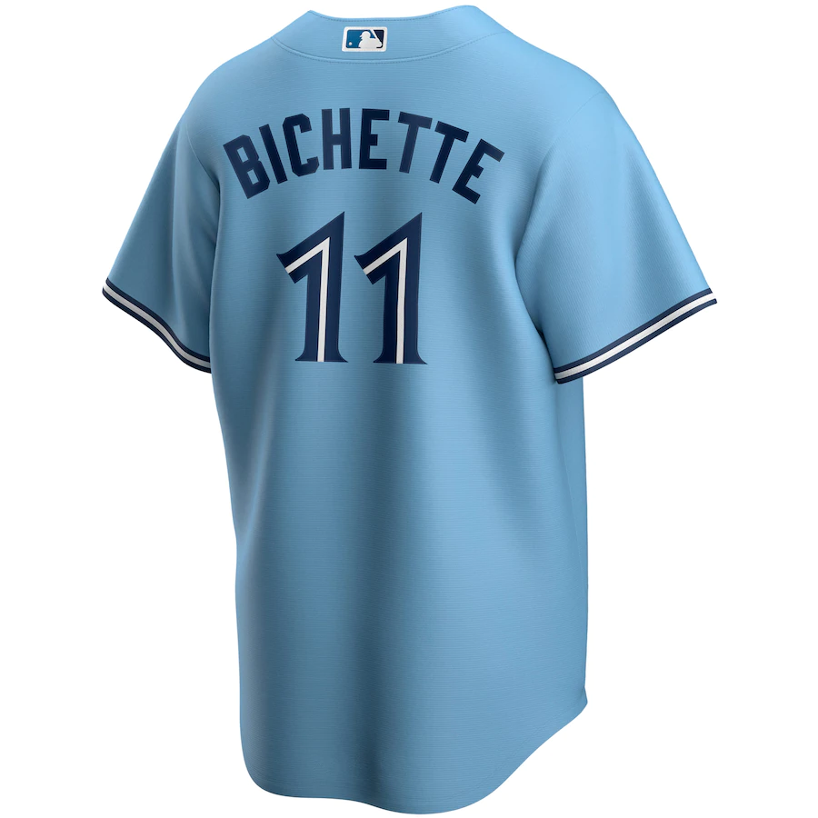 Men's Toronto Blue Jays 11 Bo Bichette Powder Blue Alternate Replica Player Name Jersey