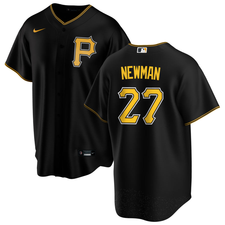 Men's Pittsburgh Pirates Kevin Newman Black Alternate Replica Team Jersey