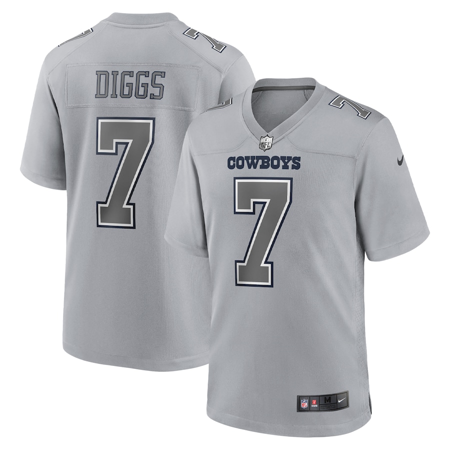 Men’s Dallas Cowboys Trevon Diggs Nike Gray Atmosphere Fashion Game Jersey