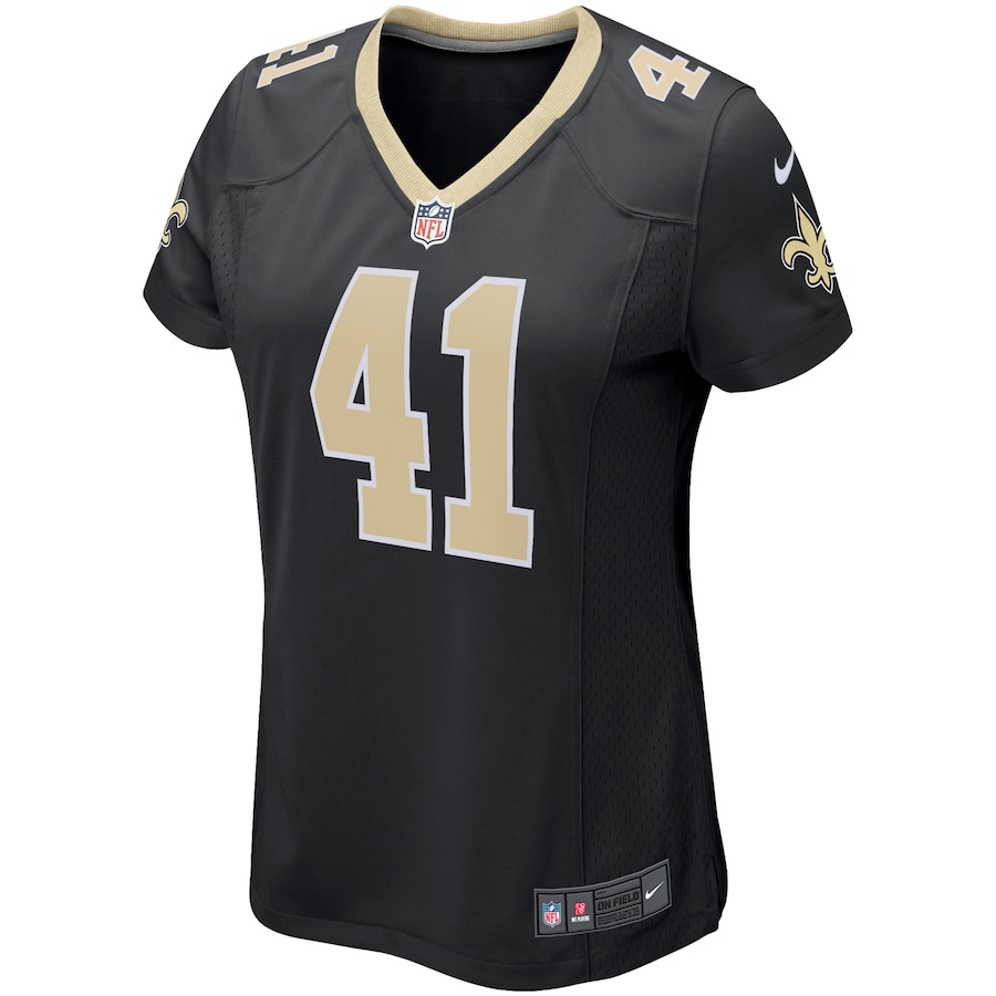 Women’s New Orleans Saints Alvin Kamara Nike Black Game Player Jersey