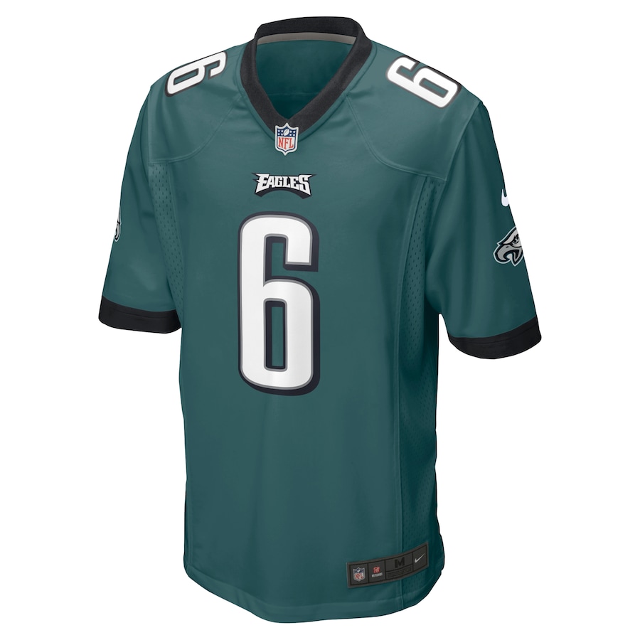 Youth Philadelphia Eagles DeVonta Smith Nike Midnight Green Game Jersey