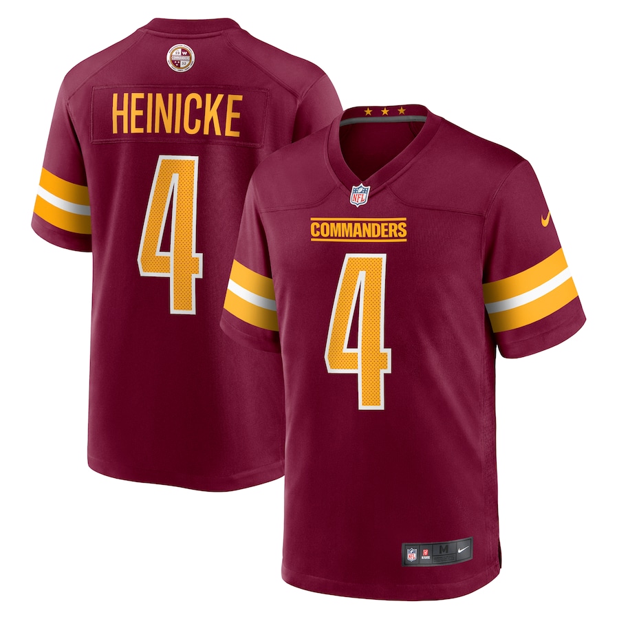 Men’s Washington Commanders Taylor Heinicke Nike Burgundy Game Jersey