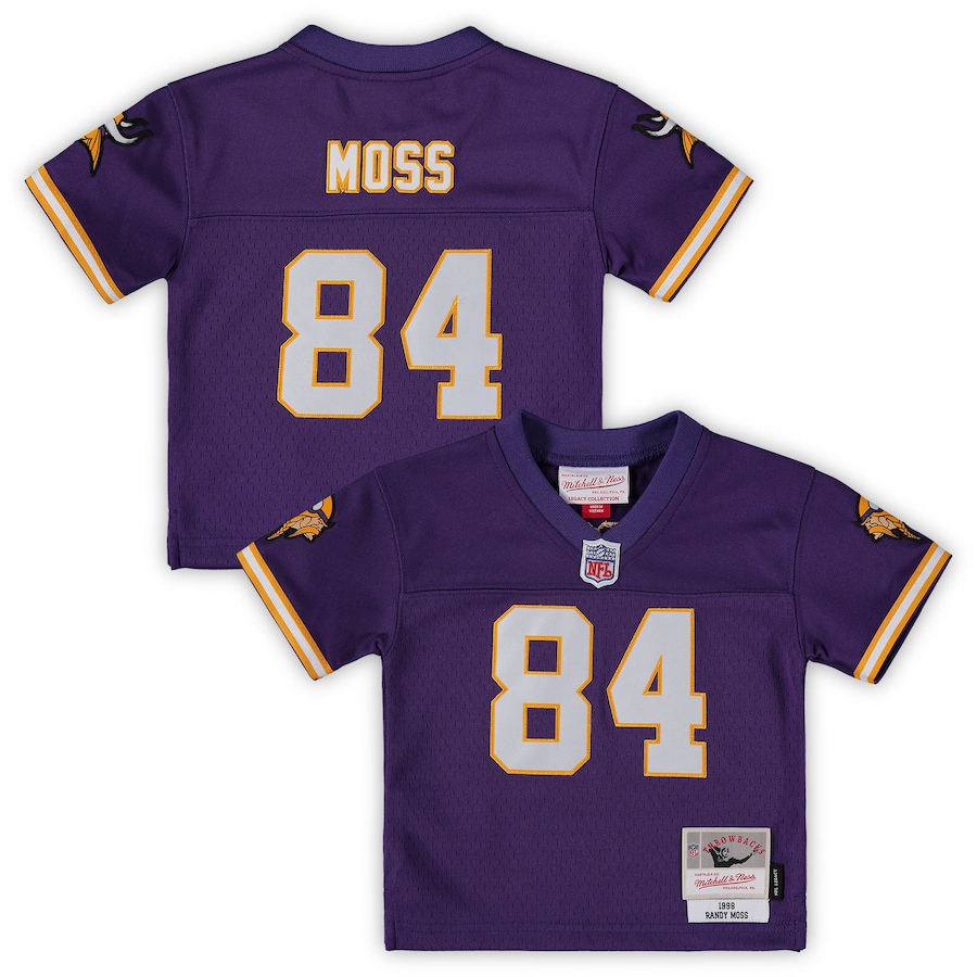 Infant Minnesota Vikings Randy Moss Mitchell & Ness Purple 1998 Retired Legacy Jersey