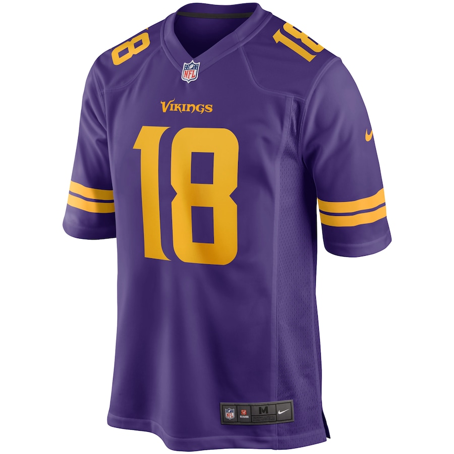 Men’s Minnesota Vikings Justin Jefferson Nike Purple Alternate Game Jersey