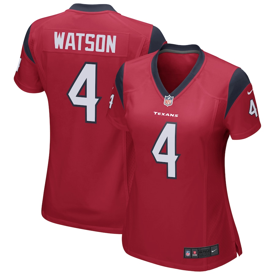 Women’s Houston Texans Deshaun Watson Nike Red Team Color Game Jersey