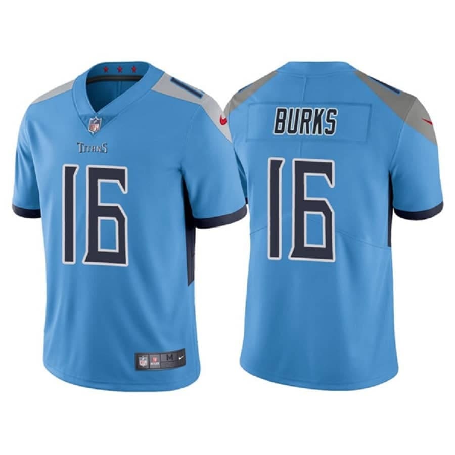 Men's Tennessee Titans Treylon Burks Light Blue Vapor Limited Stitched Jersey
