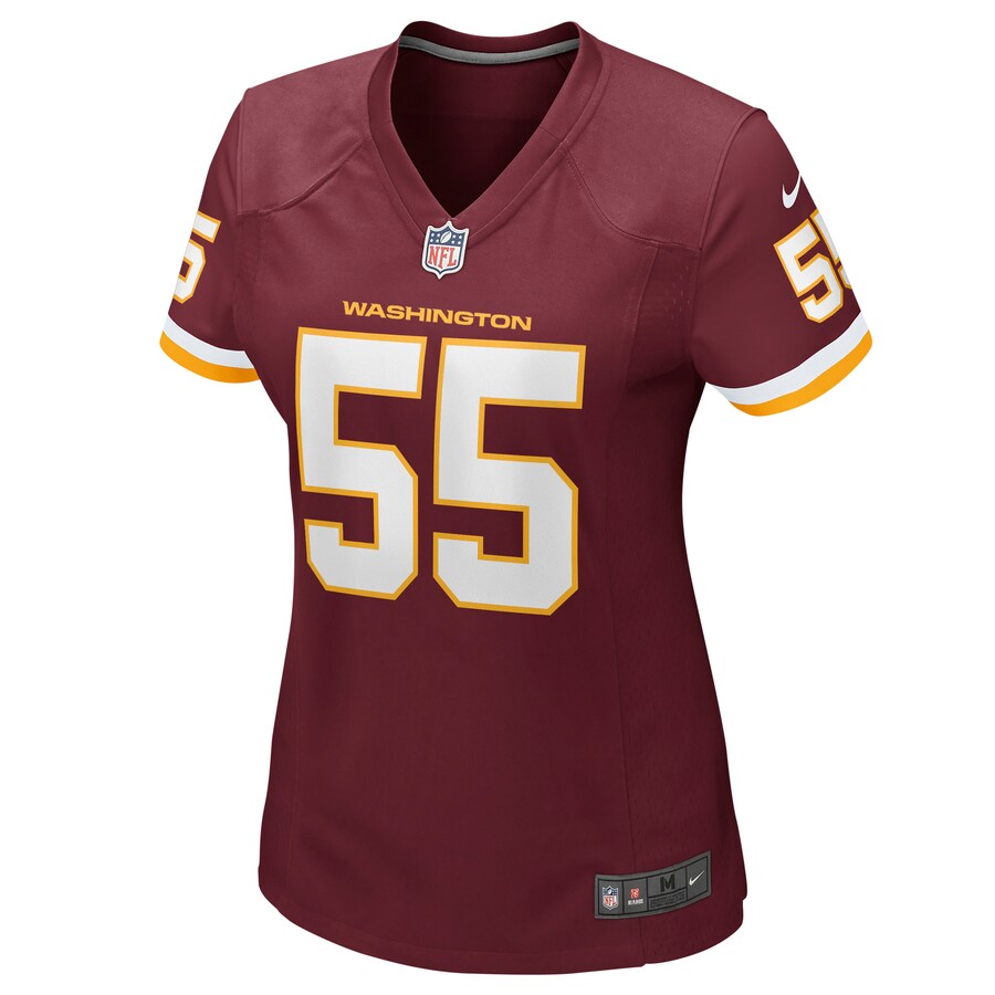Women’s Washington Football Team Cole Holcomb Nike Burgundy Game Player Jersey
