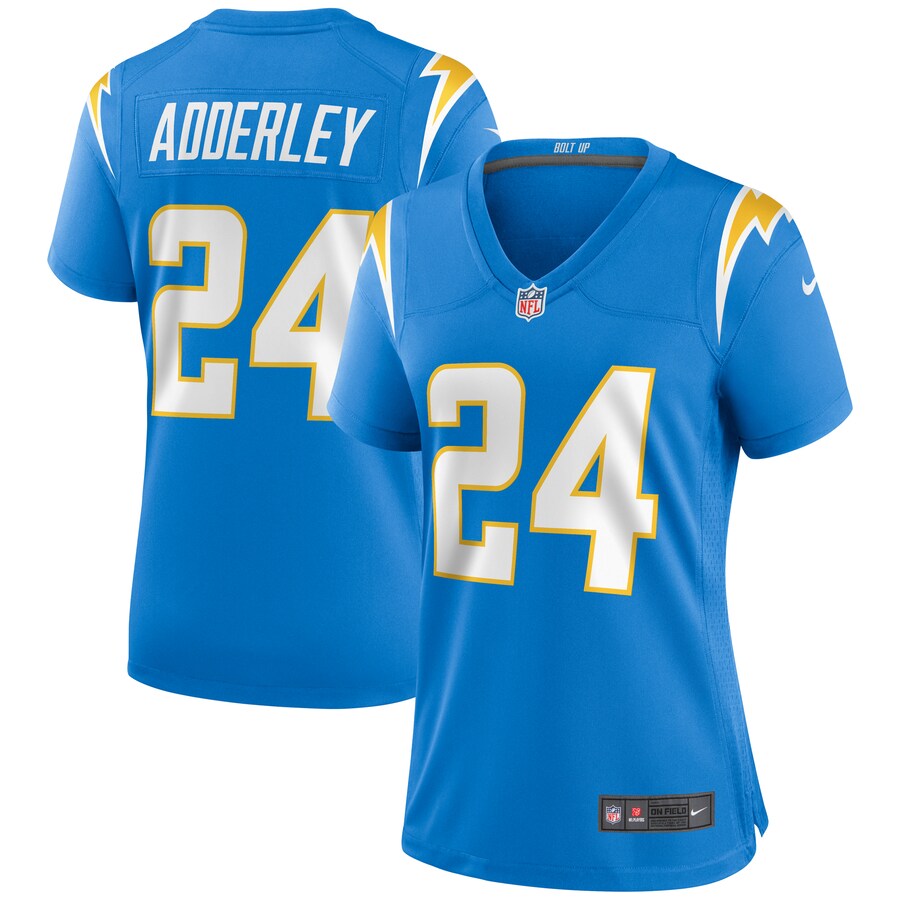 Women’s Los Angeles Chargers Nasir Adderley Nike Powder Blue Game Jersey