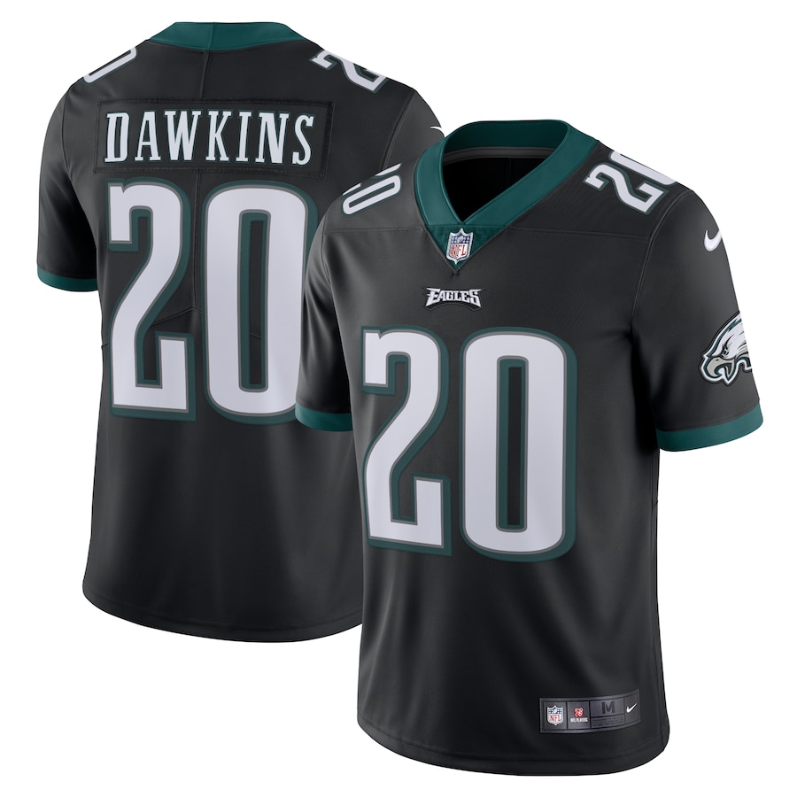 Men’s Philadelphia Eagles Brian Dawkins Nike Black Alternate Game Retired Player Limited Jersey