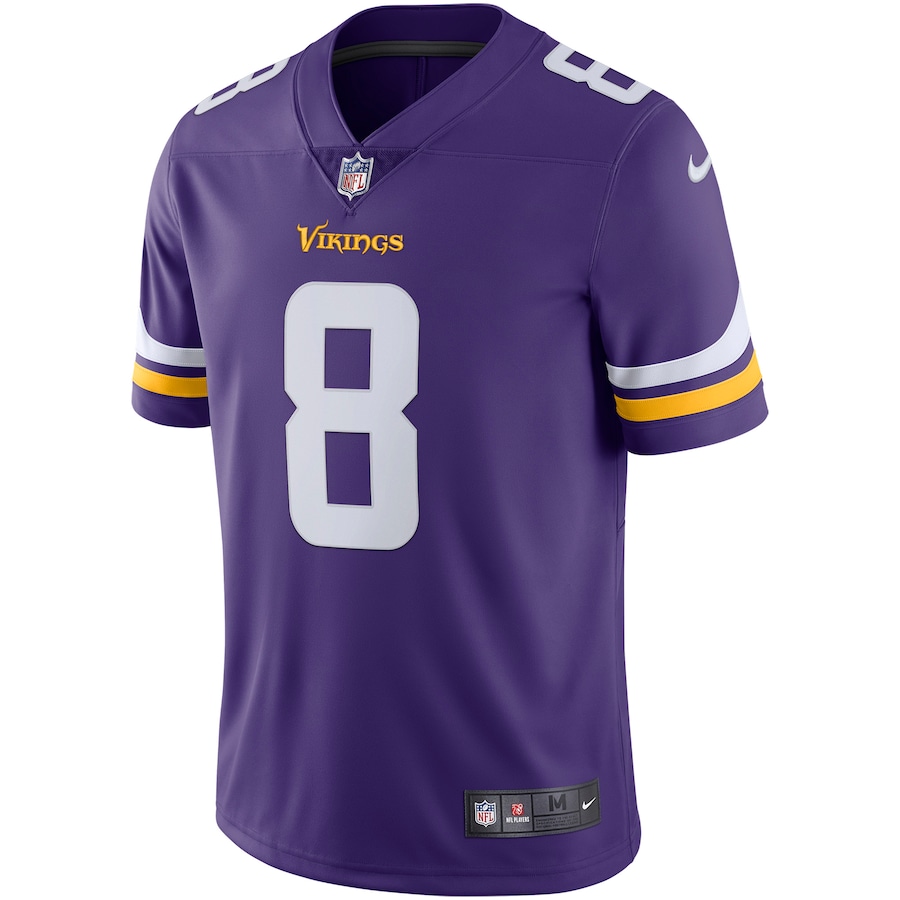 Men’s Minnesota Vikings Kirk Cousins Nike Purple Vapor Untouchable Limited Jersey