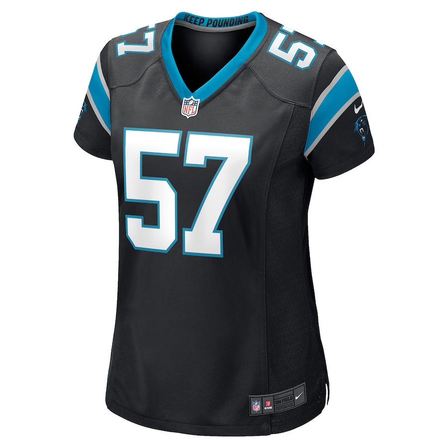 Women’s Carolina Panthers Damien Wilson Nike Black Game Player Jersey