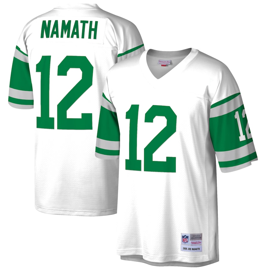 Men’s New York Jets Joe Namath Mitchell & Ness White Retired Player Legacy Replica Jersey
