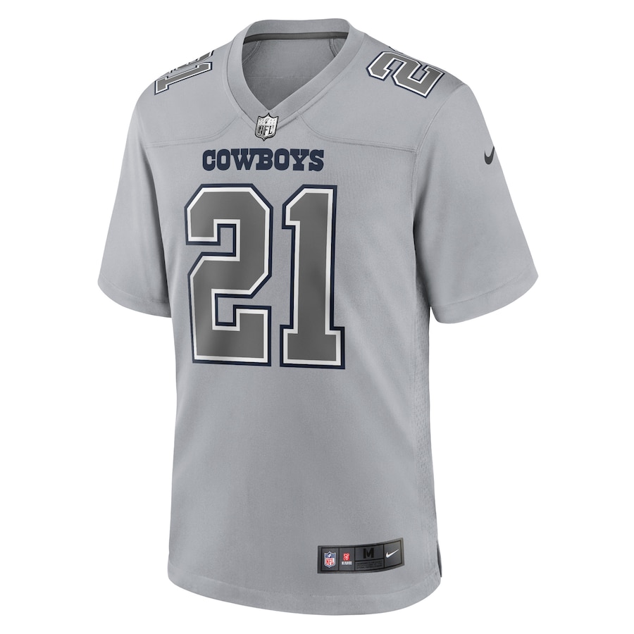 Men’s Dallas Cowboys Ezekiel Elliott Nike Gray Atmosphere Fashion Game Jersey