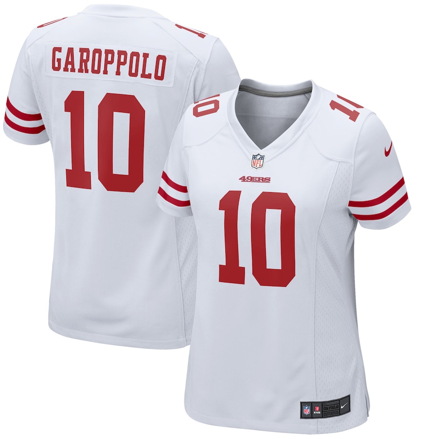 Women’s San Francisco 49ers Jimmy Garoppolo Nike White Team Color Game Jersey