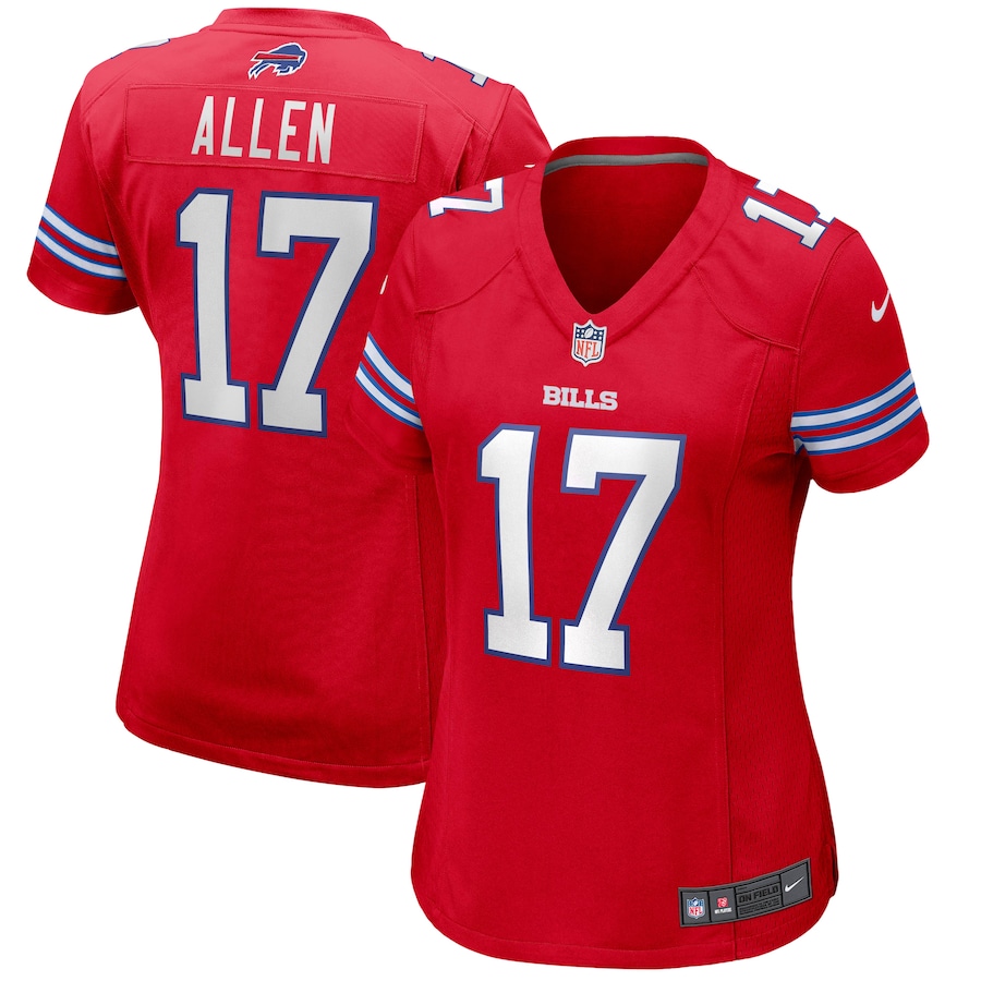 Women’s Buffalo Bills Josh Allen Nike Red Alternate Game Player Jersey
