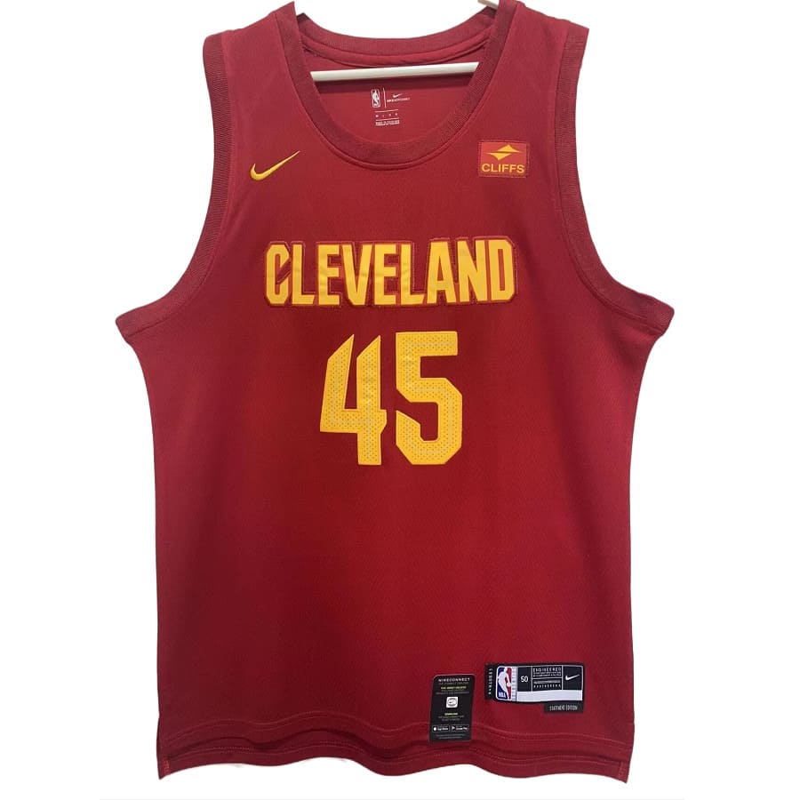 Men's Cleveland Cavaliers Donovan Mitchell 2022-2023 Red Swingman Jersey 01