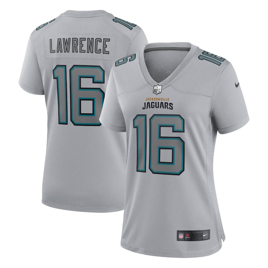 Women’s Jacksonville Jaguars Trevor Lawrence Nike Gray Atmosphere Fashion Game Jersey