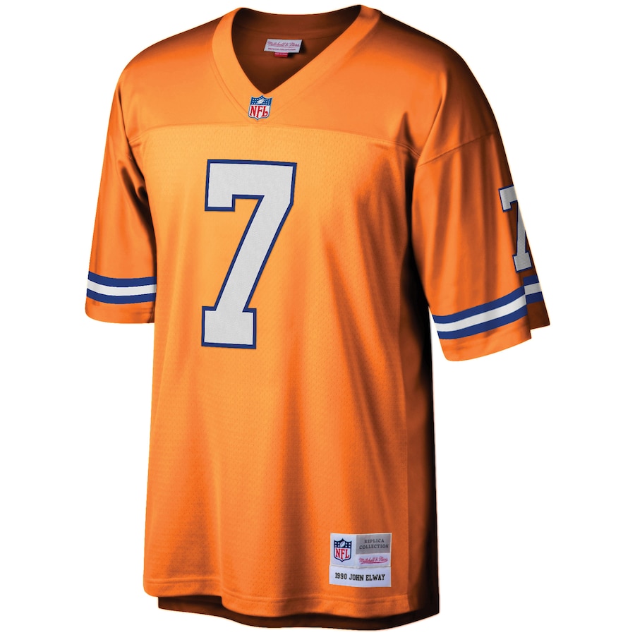 Youth Denver Broncos John Elway Mitchell & Ness Orange 1990 Legacy Retired Player Jersey