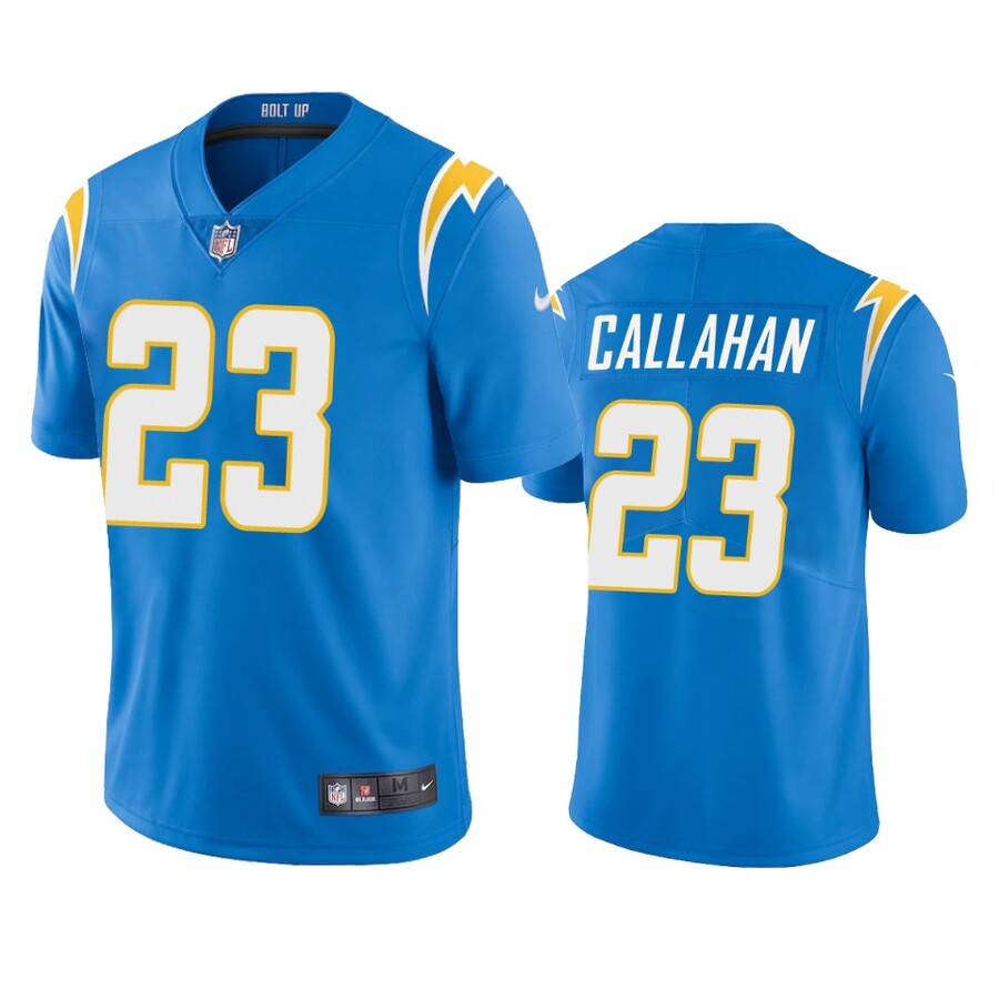 Men's Los Angeles Chargers Bryce Callahan Powder Blue Vapor Limited Jersey