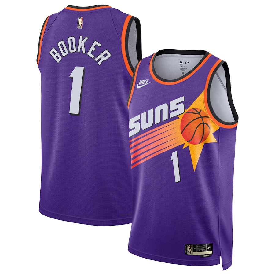 Men's Phoenix Suns Devin Booker Purple Swingman Jersey - Classic Edition