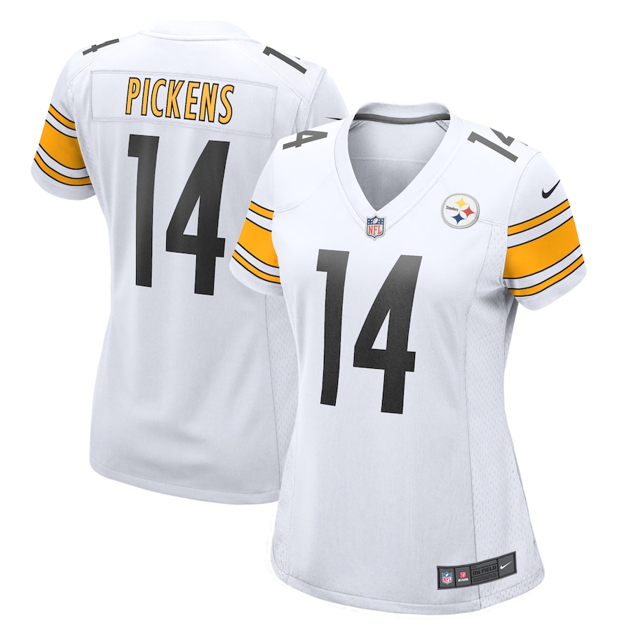 Women's Pittsburgh Steelers George Pickens Nike White Game Player Jersey