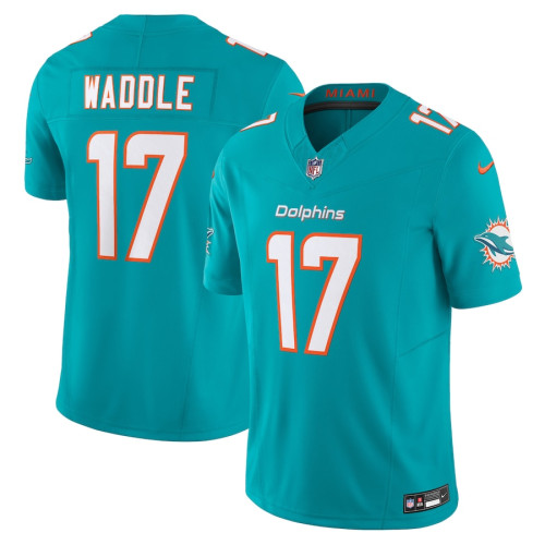 Men's - Miami Dolphins Jaylen Waddle Aqua 2023 Vapor F.U.S.E. Limited Jersey