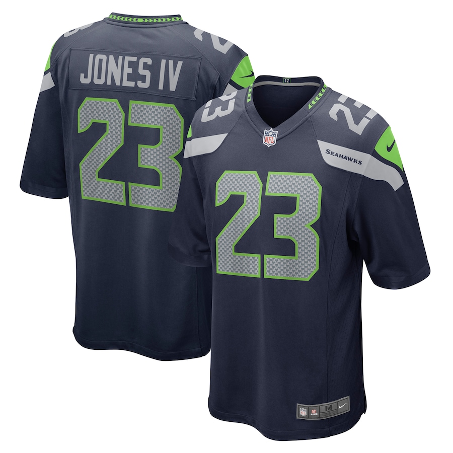 Men’s Seattle Seahawks Sidney Jones IV Nike College Navy Game Player Jersey