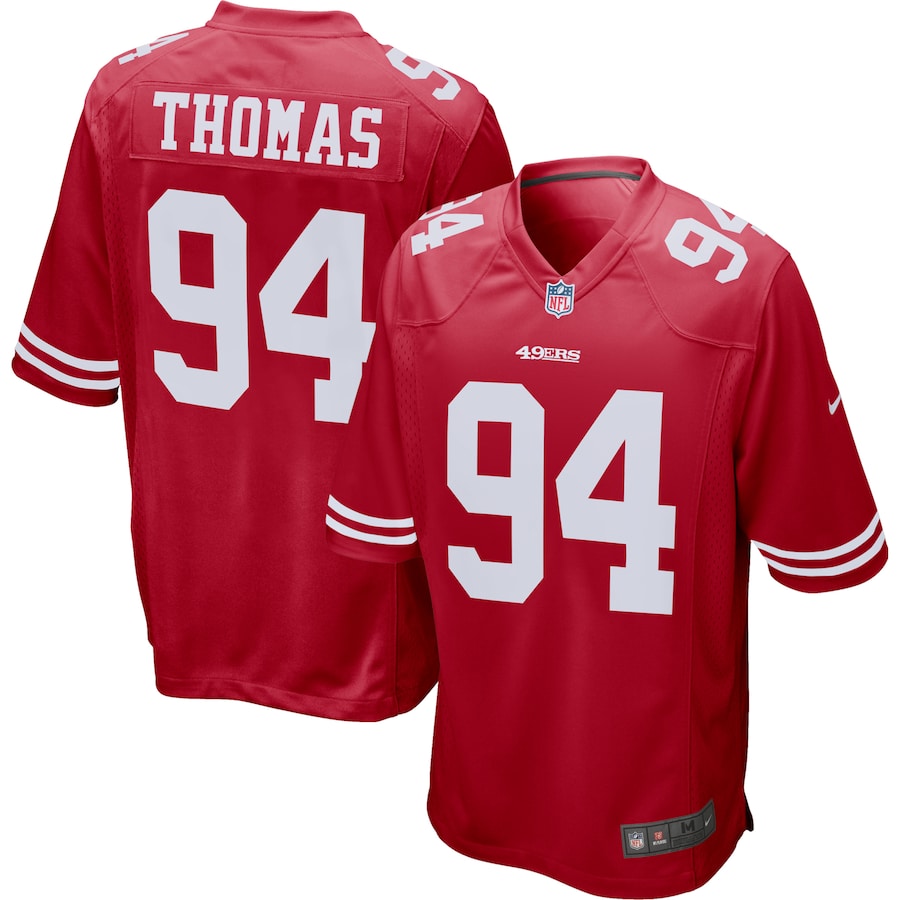 Men’s San Francisco 49ers Solomon Thomas Nike Scarlet Player Game Jersey