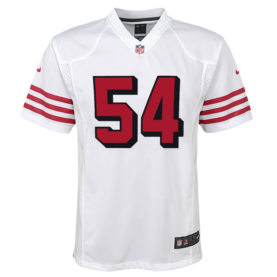 Youth San Francisco 49ers Fred Warner Nike White Alternate Game Jersey