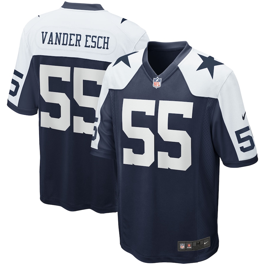 Men’s Dallas Cowboys Leighton Vander Esch Nike Navy Alternate Game Team Jersey
