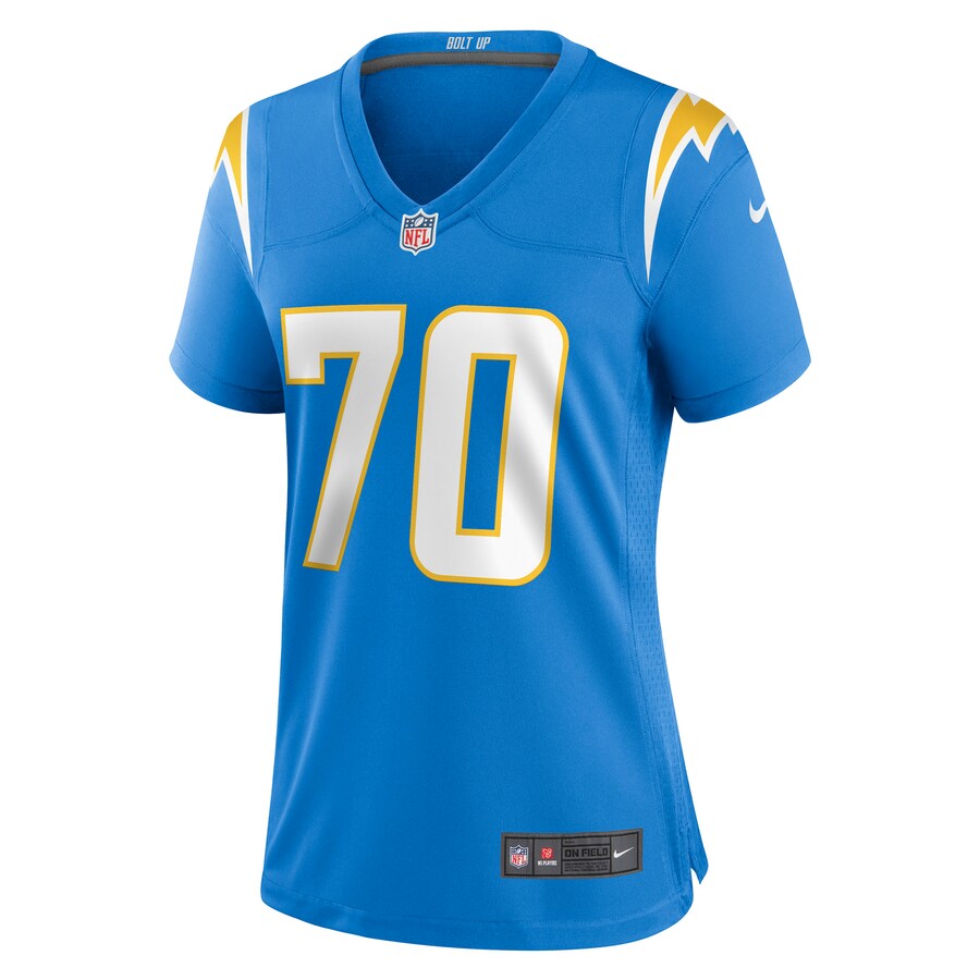 Women’s Los Angeles Chargers Rashawn Slater Nike Powder Blue Game Jersey