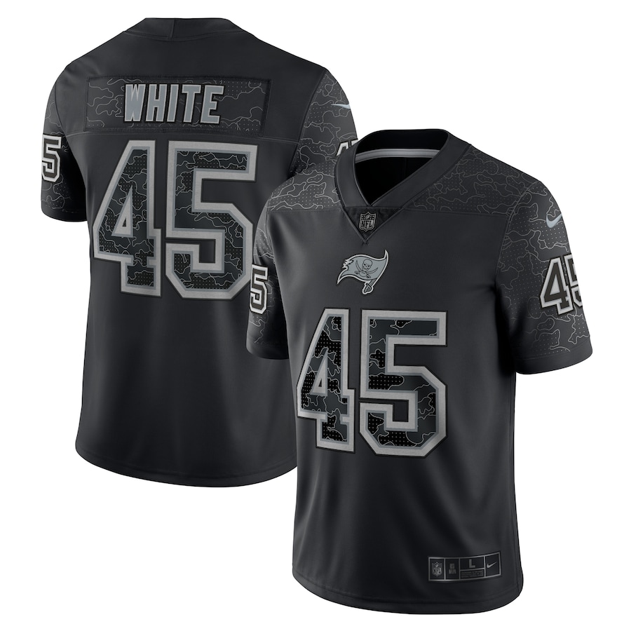 Men’s Tampa Bay Buccaneers Devin White Nike Black RFLCTV Limited Jersey