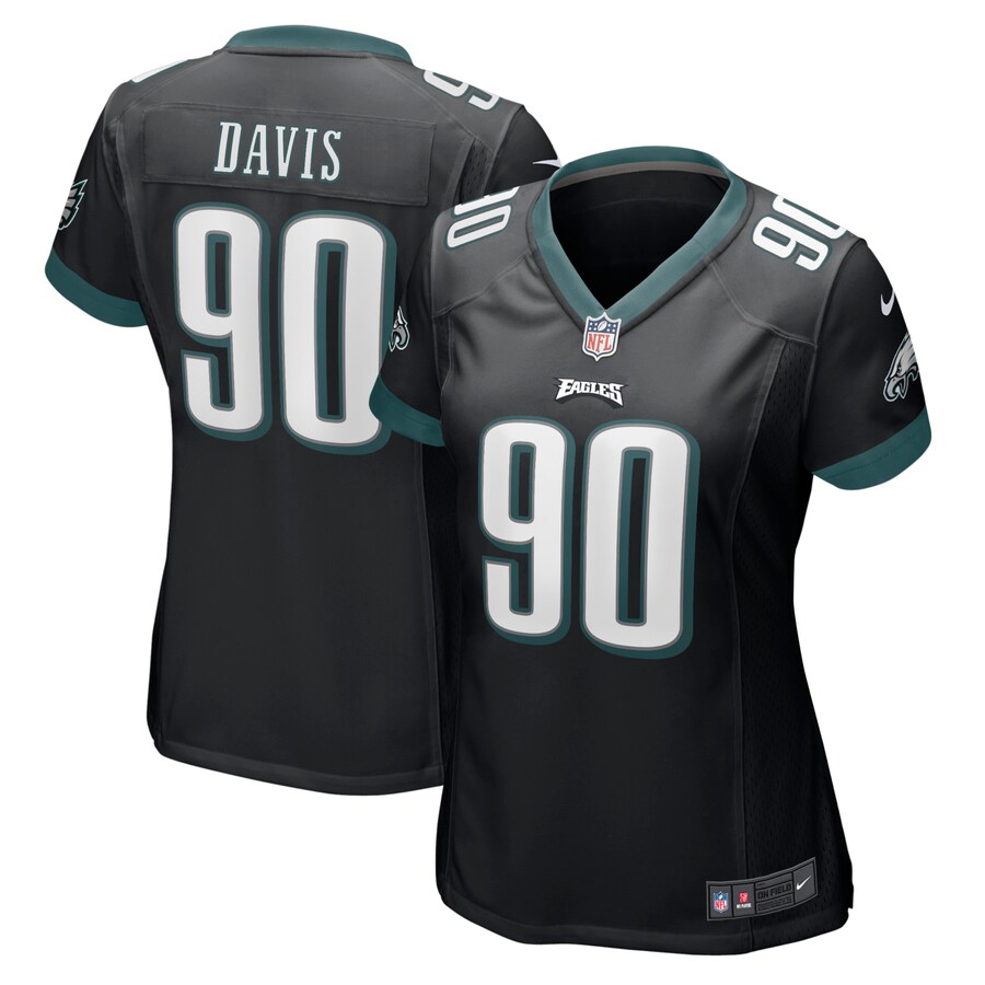 Women’s Philadelphia Eagles Jordan Davis Nike Black Player Game Jersey