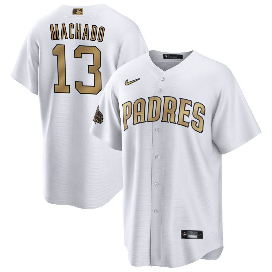 Men's San Diego Padres Manny Machado White 2022 MLB All-Star Game Jersey