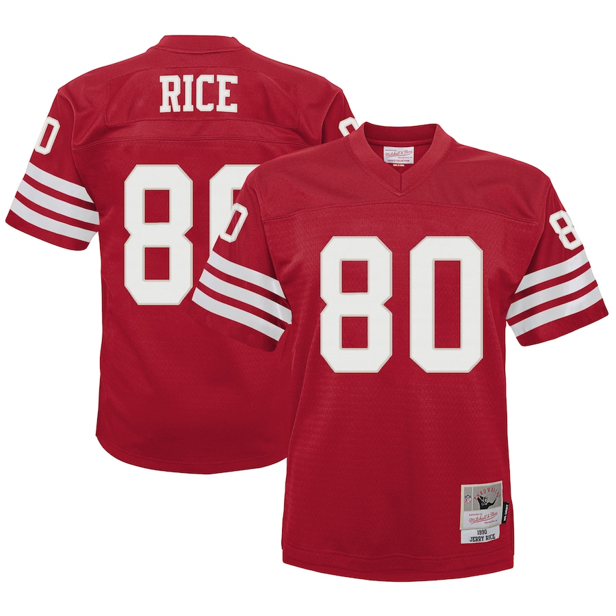 Infant San Francisco 49ers Jerry Rice Mitchell & Ness Scarlet 1990 Retired Legacy Jersey