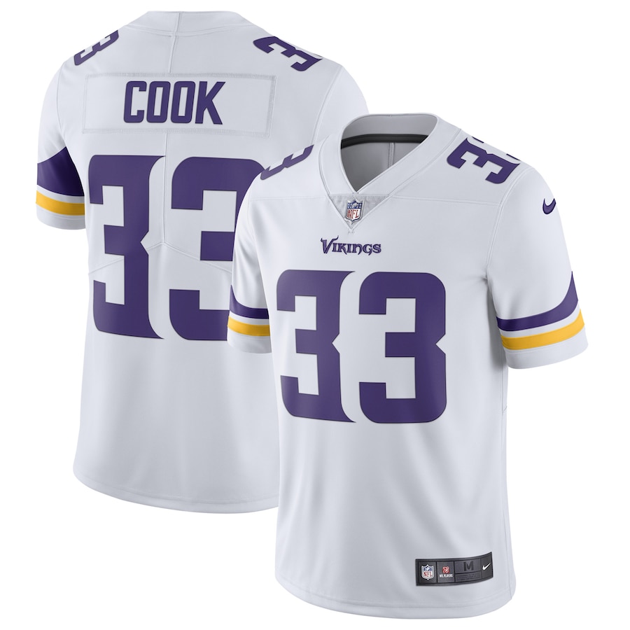 Men’s Minnesota Vikings Dalvin Cook Nike White Vapor Untouchable Limited Jersey