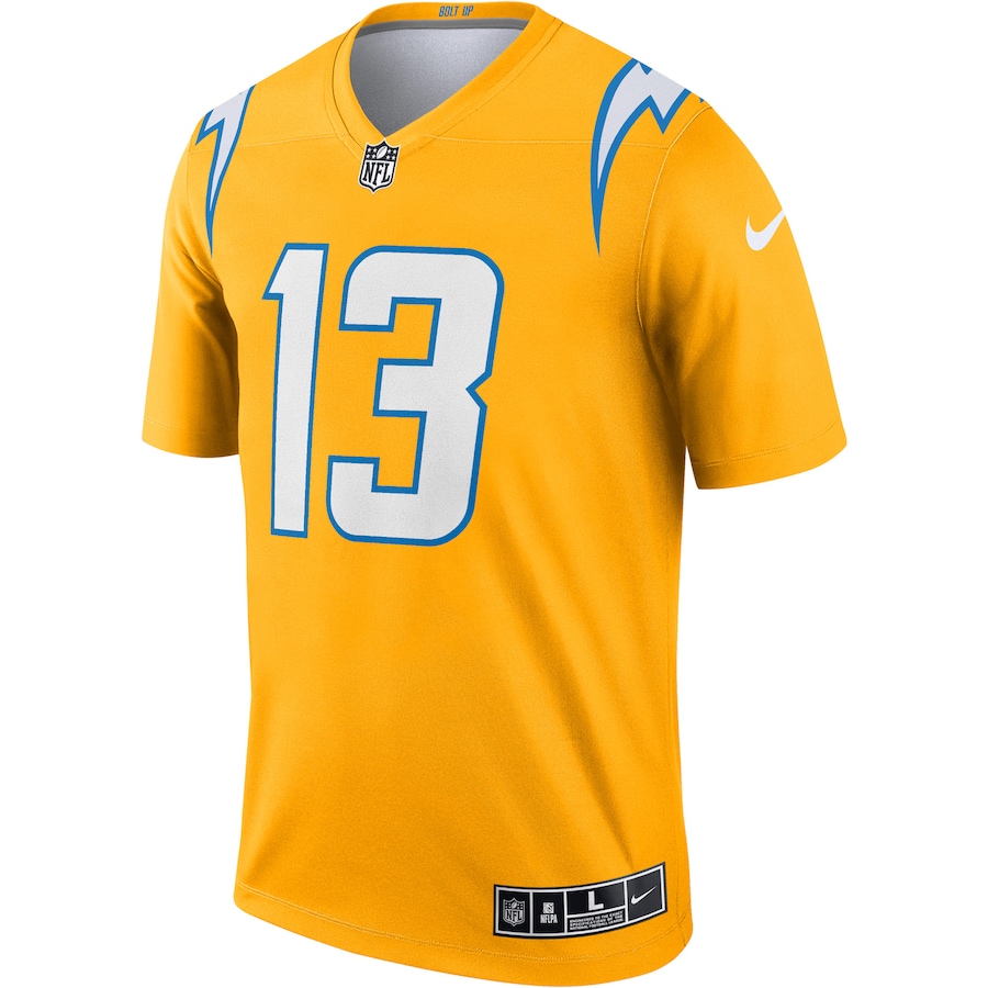 Men’s Los Angeles Chargers Keenan Allen Nike Gold Inverted Legend Jersey