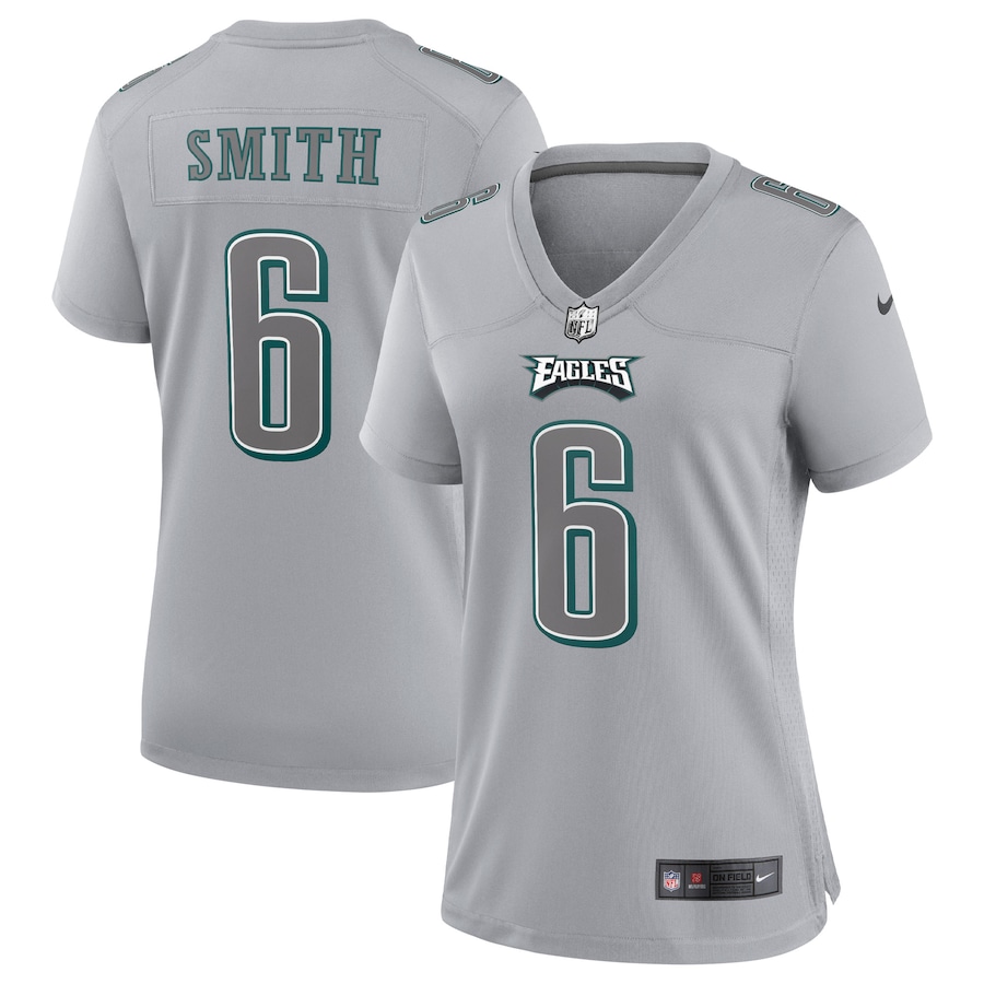 Women’s Philadelphia Eagles DeVonta Smith Nike Gray Atmosphere Fashion Game Jersey