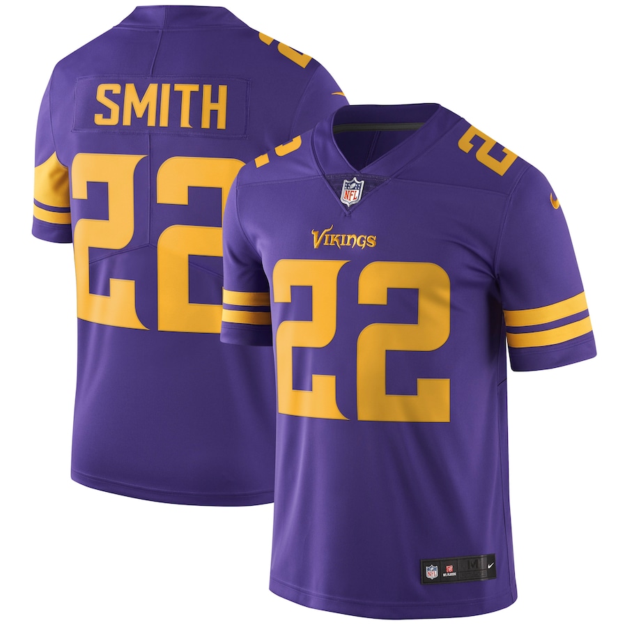 Men’s Minnesota Vikings Harrison Smith Nike Purple Vapor Untouchable Color Rush Limited Player Jersey