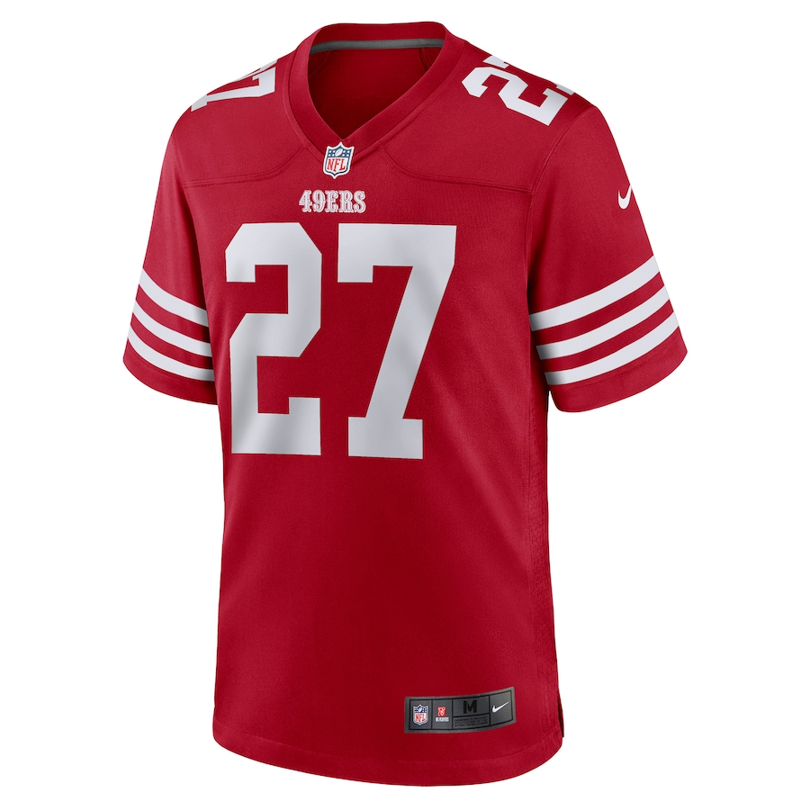 Men’s San Francisco 49ers Dontae Johnson Nike Scarlet Game Player Jersey