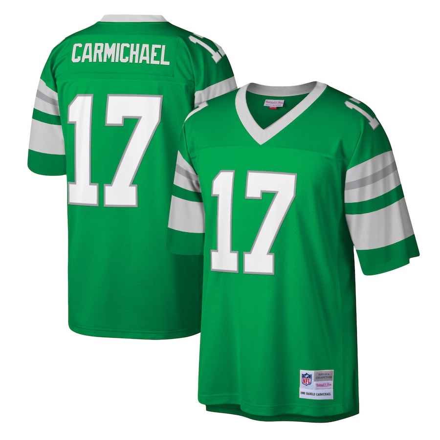 Men’s Philadelphia Eagles Harold Carmichael Mitchell & Ness Kelly Green Legacy Replica Jersey