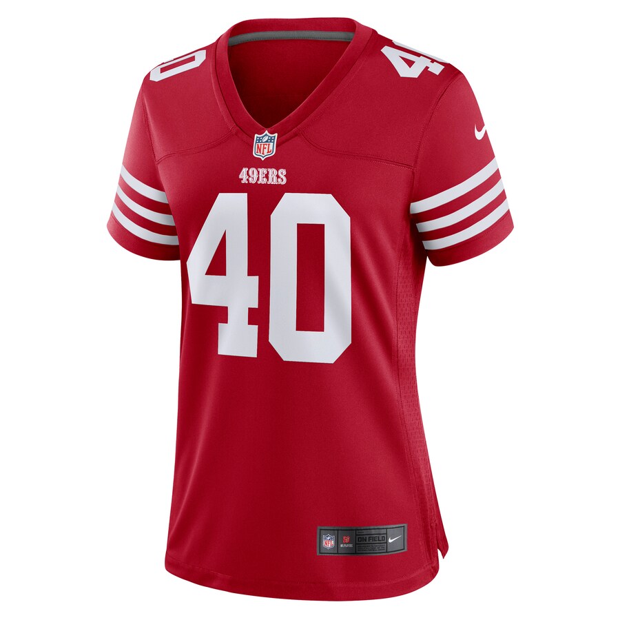 Women’s San Francisco 49ers Marcelino McCrary-Ball Nike Scarlet Game Player Jersey