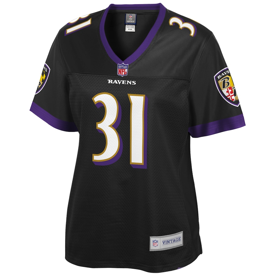 Women’s Baltimore Ravens Jamal Lewis NFL Pro Line Black Retired Player Jersey